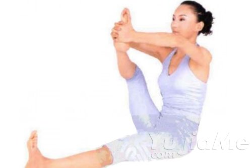 坐姿拉腿呼吸康复体式:缓解支气管扩张,预防支气管炎,清肺养神,改善腿部循环塑形强背(图6) 简易动作