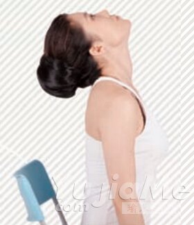 舒缓硬脖子，椅上颈部环绕式3