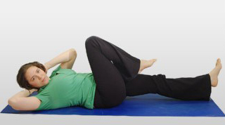 扭转弯膝瑜伽动作二 缓解消化不良的三式瑜伽动作(图3)