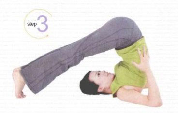 肩倒立式瑜伽动作分解：促进血液循环与体内排毒指南(图3)